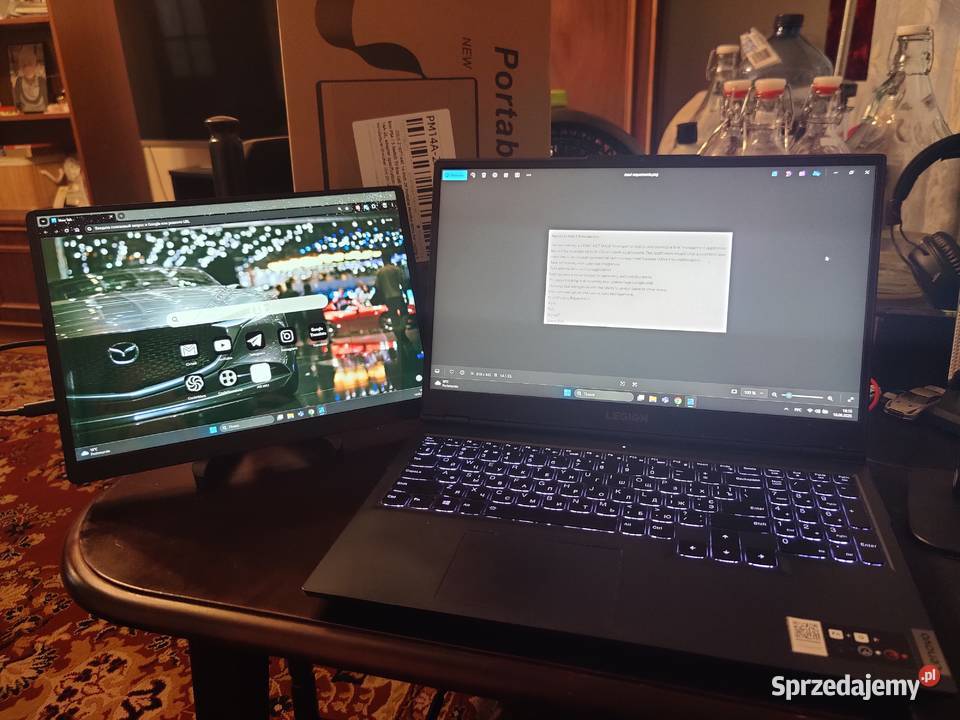 Monitor przenośny 14 2K IPS 14" i mniejsze Łódź sprzedam