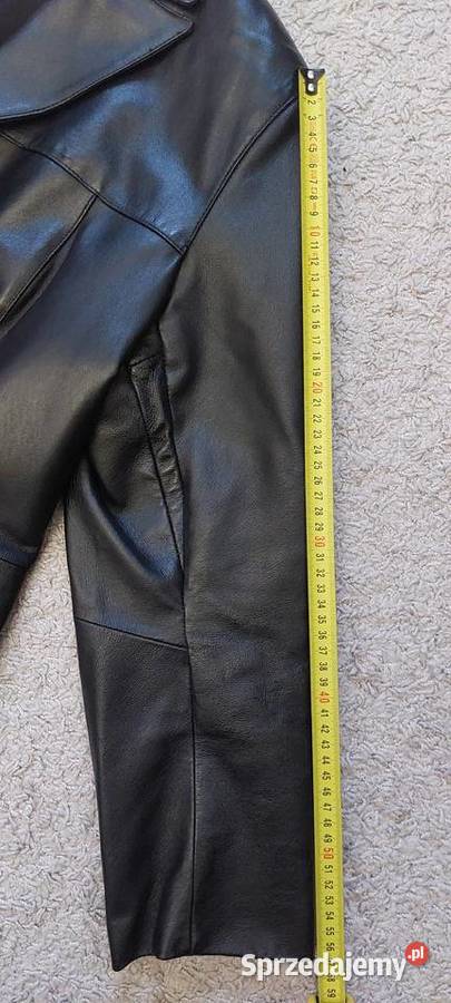 Skórzany płaszcz damski rozmiar XL stan