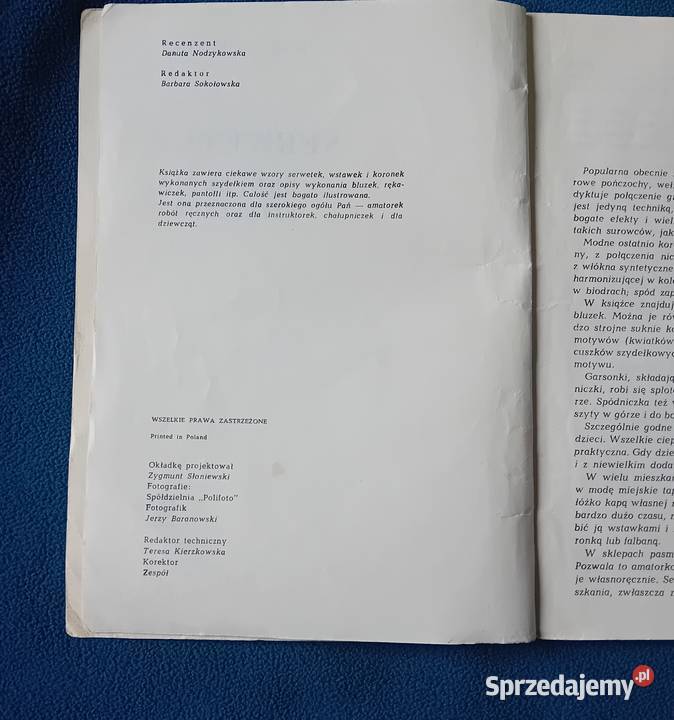Helena Gawrońska Serwetki Konfekcja szydełkowa wielkopolskie