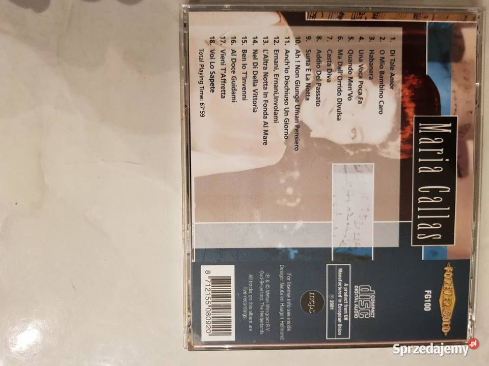Muzyka CD italiano Maria Callas Iglesias Bocelli Kielce sprzedam