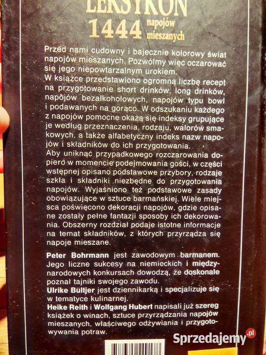 Koktajle alkoholowe książki antykwariaty 2 Warszawa