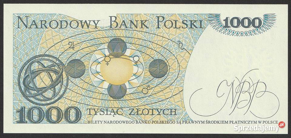 POLSKA 1000 złotych 1982 KH KOPERNIK STAN UNC Numizmatyka Łódź