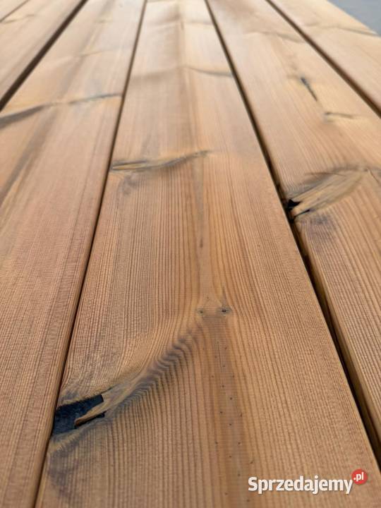 Deska tarasowa thermo sosna termo gładka KL BC Prusice