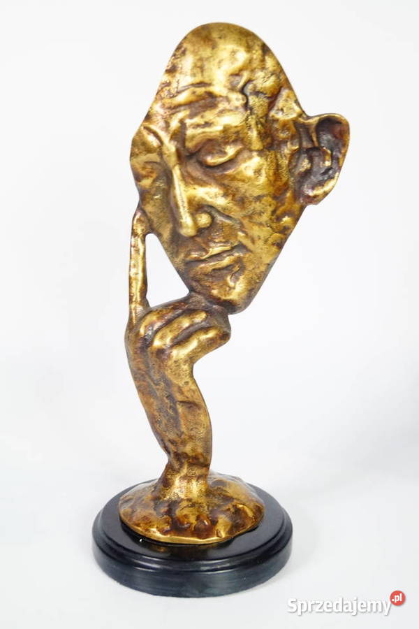 Myśliciel figura z brązu rzeźba dekoracja Gizałki