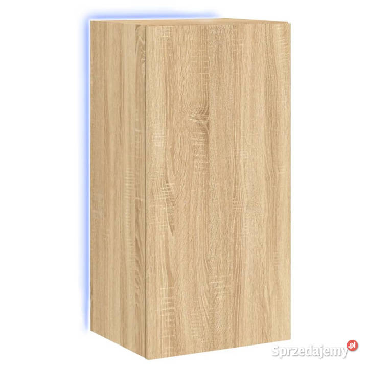 Ścienna szafka TV z LED dąb sonoma 405x35x80 Warszawa