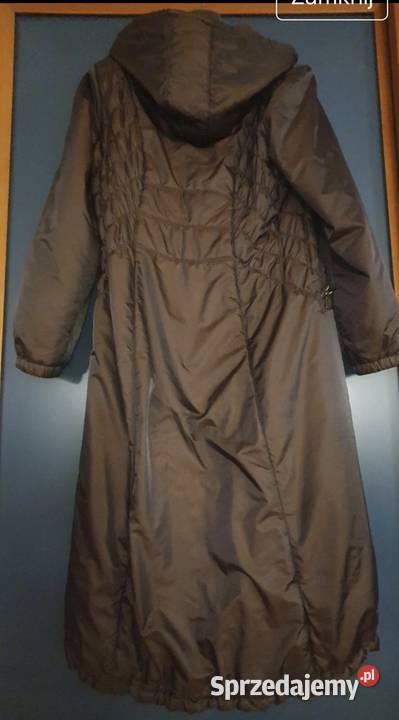 Damski płaszcz skafander z kapturem szykowny Lublin