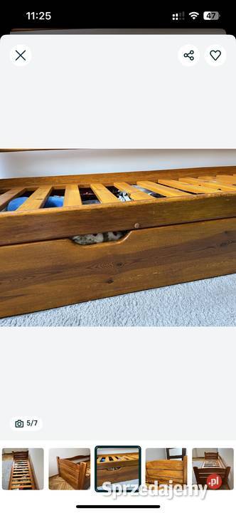 Łóżko drewniane 80x180