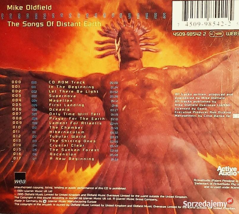 Znakomity Album CD MIKE OLDFIELD Album The Songs Płyty i kasety Muzyka