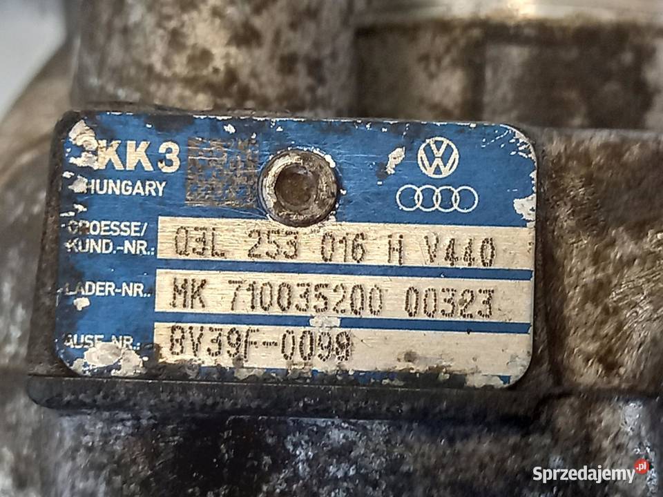 AUDI VW SKODA 16 TDI CAY 12r turbosprężarka