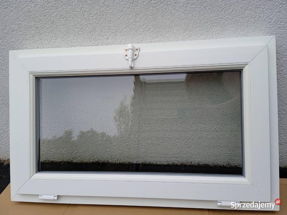 Okno gospodarcze uchylne NOWE PCV 100x80 80cm Drzwi i okna wielkopolskie Poznań