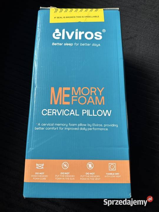 Poduszka ortopedyczna Elviros Memory Foam Poduszki Ubieszyn