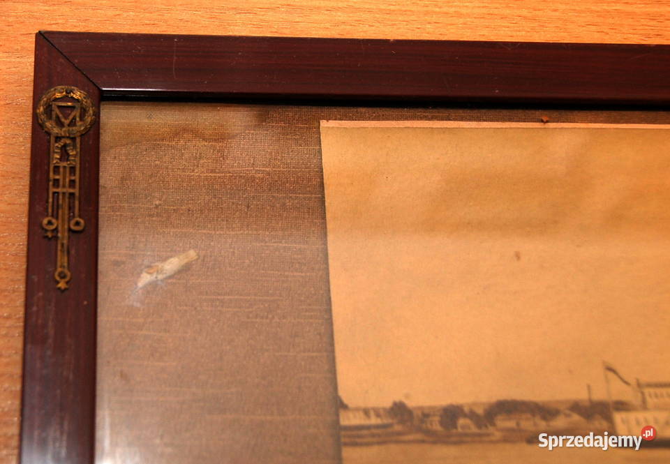 Piękna zabytkowa stara ramka z obrazem Secesja sprzedam