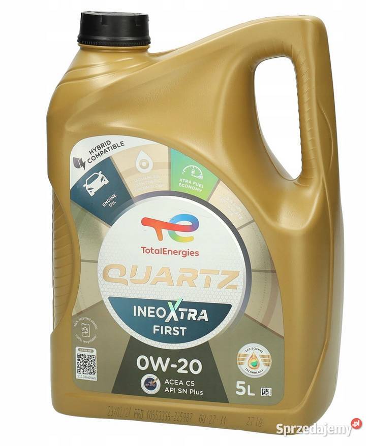 Olej Silnikowy Total Ineo Xtra First 0w20 5L pomorskie Nowa Karczma