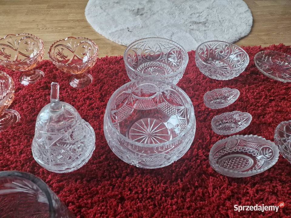 Kryształy Piękne Różne PRL Nowy Sącz