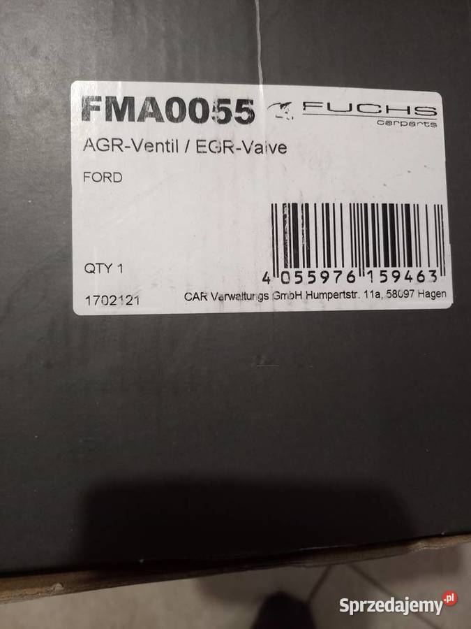 EGR hłodniczka ford 2016r Czeberaki