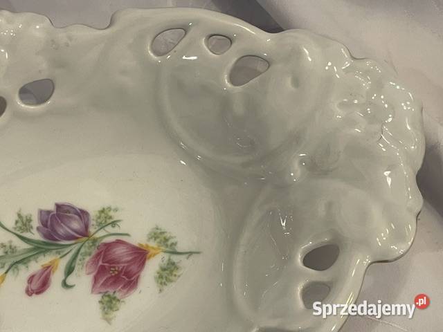 Porcelanowa patera ażurowa Christian Tielsch Kraków