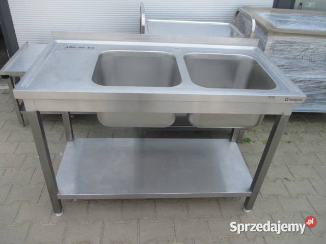 Zlew Gastronomiczny 2 Komorowy Z Półką 1206085 Gastronomia Ostrów Wielkopolski sprzedam