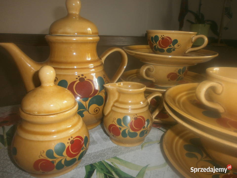 ładny komplet ceramika KATHRIN GDR lubuskie Zielona Góra