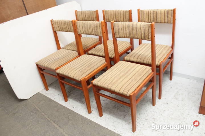Krzesla tapicerowane 6 sztuk komplet. 9073