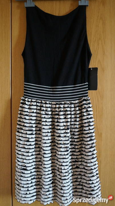 ZARA Basic z falbankami ecru z metką XS bez rękawa pomorskie Gdańsk