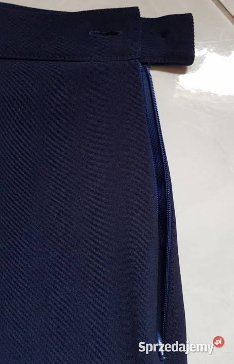 LXL spodnie damskie lejące eleganckie granatowe czarny