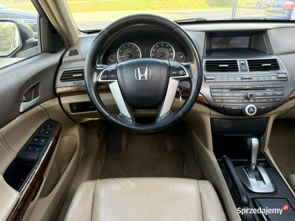 Honda Accord 35 V6 24V 268 skóry FV23 VIII 2008 czarny Accord Samochody osobowe Wrocław