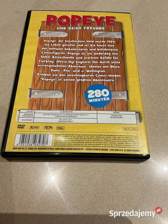 PopeyPapaj i Jego Przyjaciele DVD Nowa Sól sprzedam