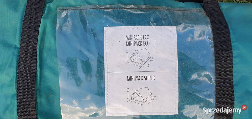 Super lekki Niemiecki namiot Wehncke Minipack Zielona Góra
