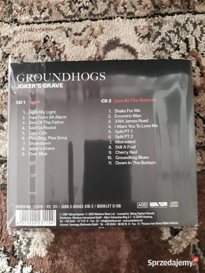 GROUNDHOGS Jokers Grave 2 CD made in Germany rock Płyty i kasety Rzeszów sprzedam