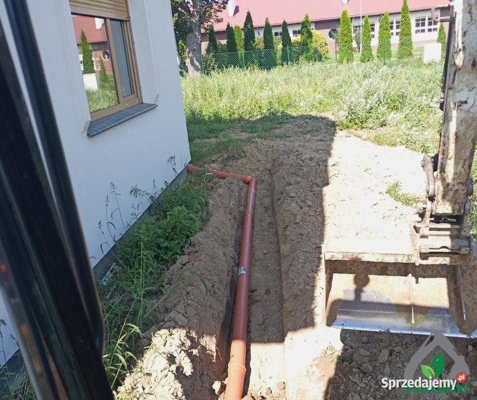 Usługi minikoparką korytowanie wykopy równanie Ostrzeszów