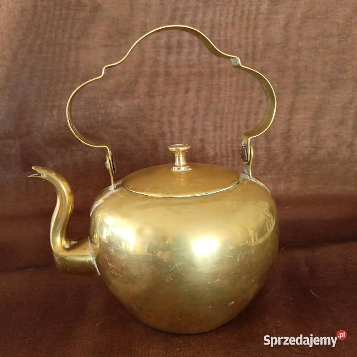 Czajnik dzbanek mosiądz Mikołów