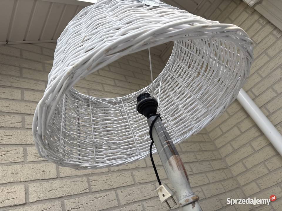 Lampa stojąca drewniana Vintage Boho shabby chic Długopole-Zdrój