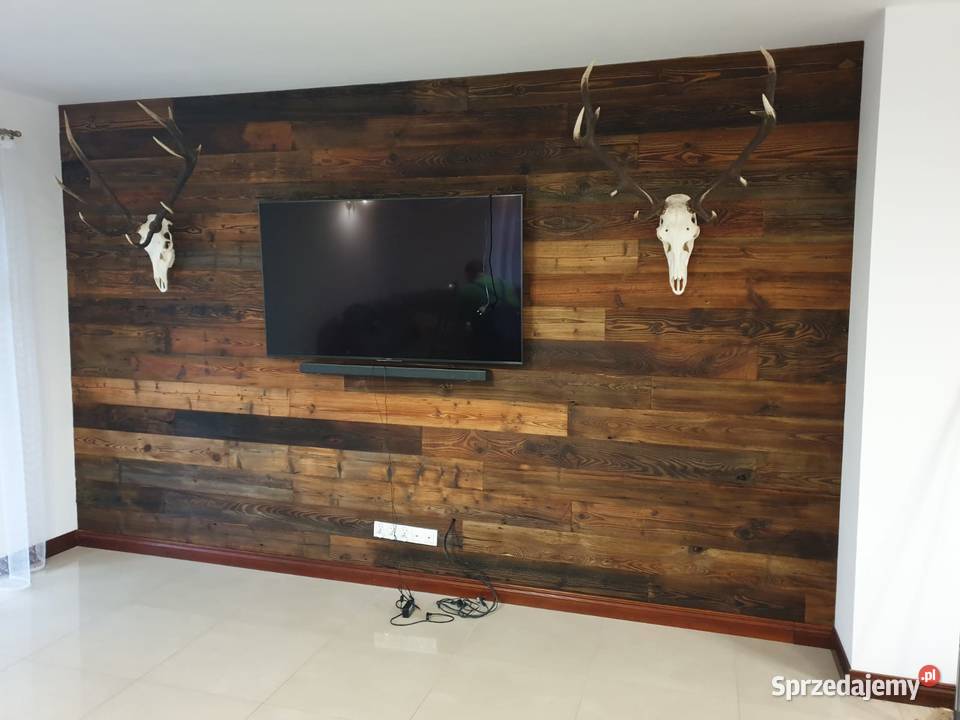 Stare drewno deski na ścianę z rozbiórki stodoły Kraków sprzedam