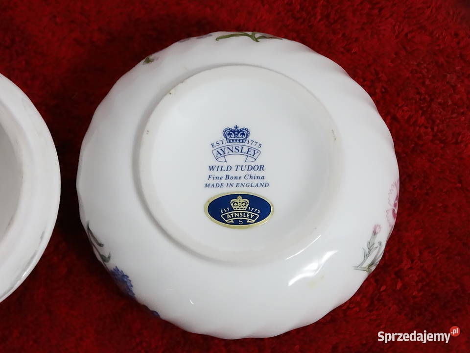 Porcelanowa puzderka AYNSLEY Wild Tudor Fine Pozostałe Biłgoraj