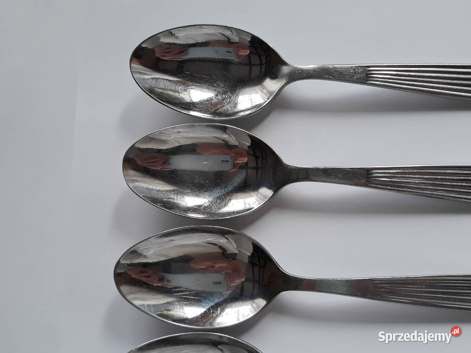 Łyżki obiadowe 4 PASECZKI PASKI Gerlach sztućce Dąbrowa Górnicza