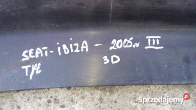 ZDERZAK TYLNY TYŁ SEAT IBIZA III Zderzaki sprzedam