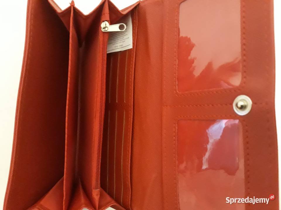 Portfel damski skórzany czerwony Konstancin-Jeziorna sprzedam