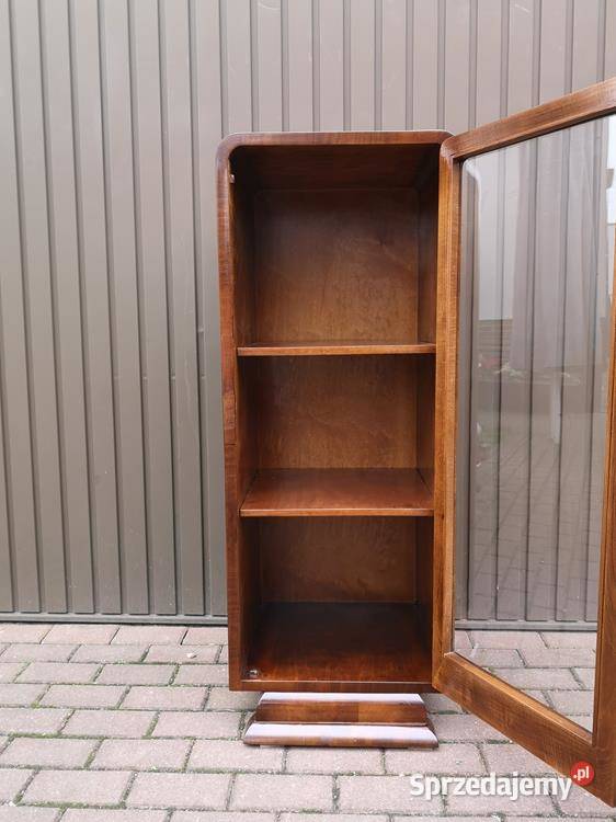 Słupek Witryna ArtDeco Orzech Unikat Stara Antyk