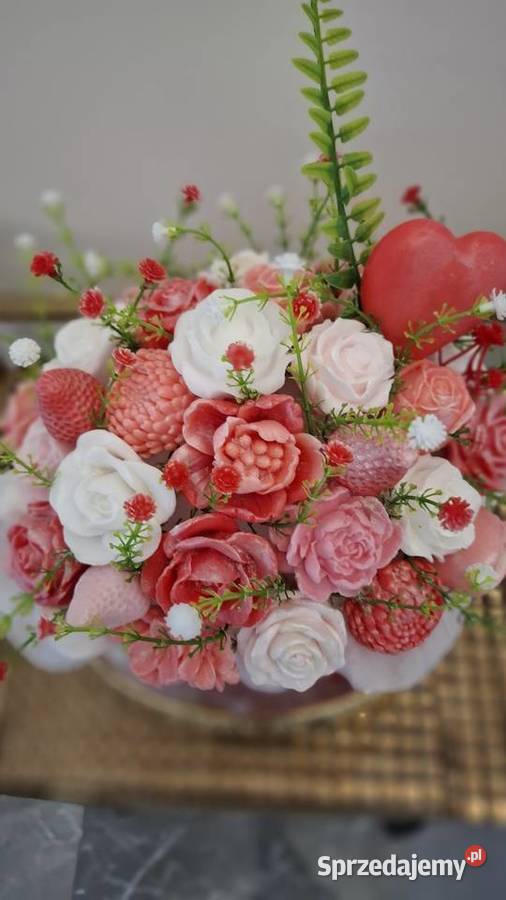 Piekny bukiet z mydła glicerynowego na prezent mazowieckie Warszawa