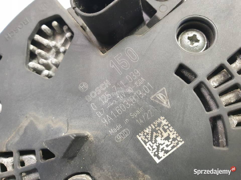 ALTERNATOR Porsche 911 GT3 38 0125711039 150A Rudka sprzedam