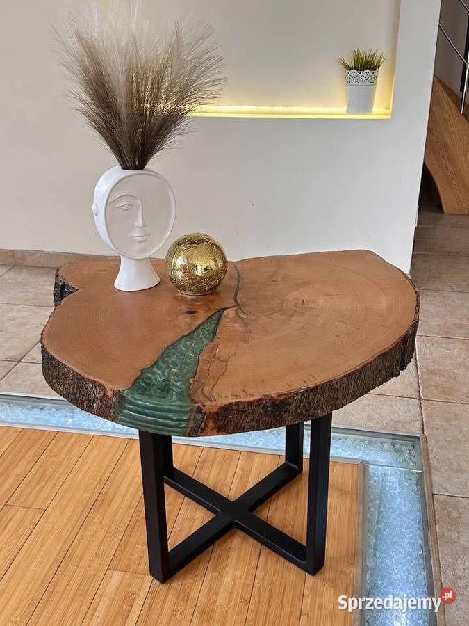 Stolika kawowy z żywicą epoksydową Stoliki kawowe i ławy Wrocław