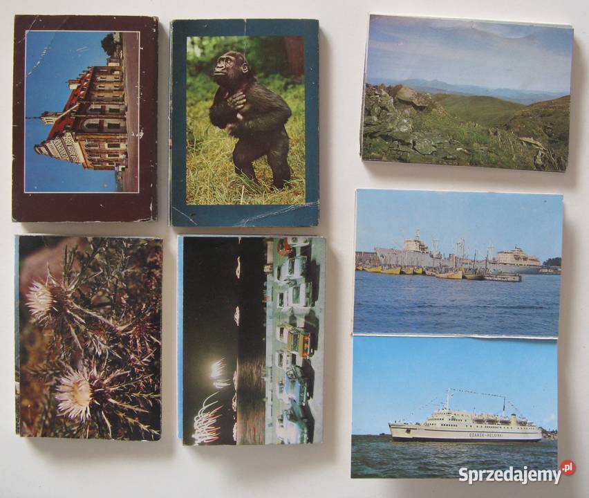 Pocztówki składanki Tatry Gdynia Bieszczady ZOO Dąbrowa Górnicza