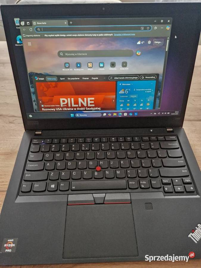 Lenovo t495 ThinkPad nowyrazen 516gb ramwin11pro Witkowice