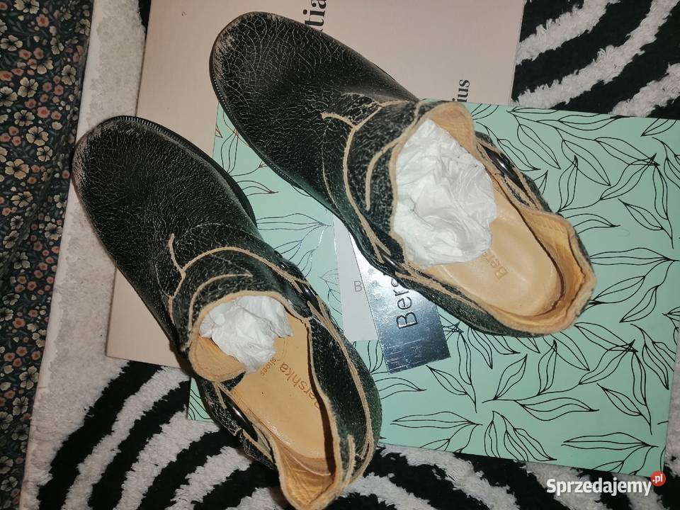 BERSHKA SKÓRA NATURALNA SKÓRZANE buty NOWE z Leszno