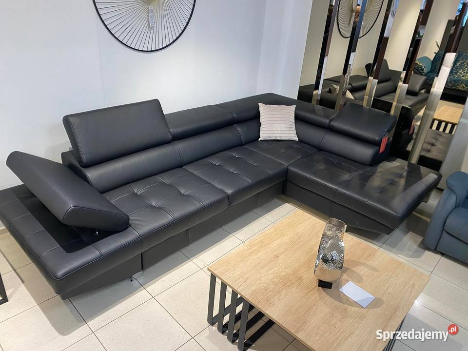 Narożnik ETNO nowoczesny i elegancki skóra śląskie Piasek