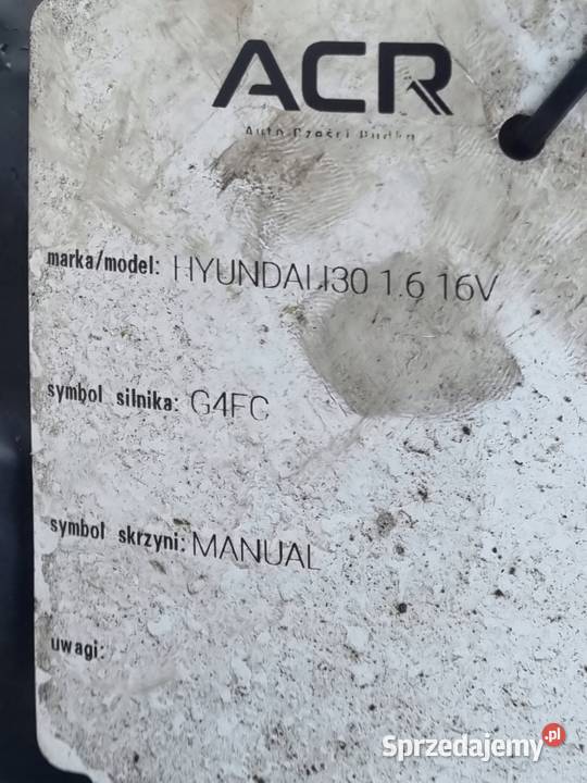 Hyundai i30 16 16V MANUALNA SKRZYNIA BIEGÓW Rudka sprzedam