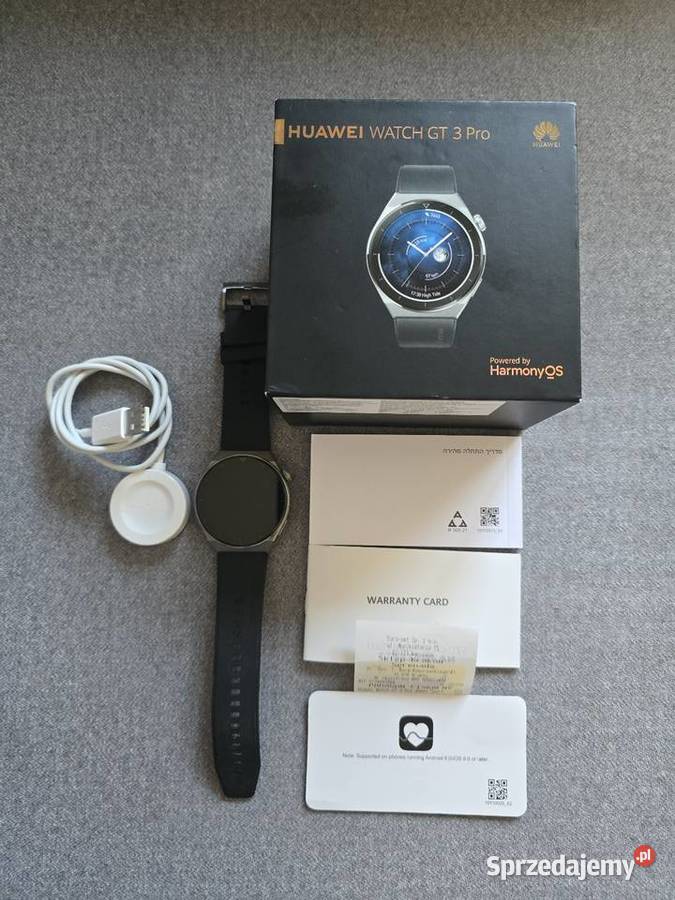 Huawei Watch GT 3 Pro Gwarancja Czarna Woda sprzedam