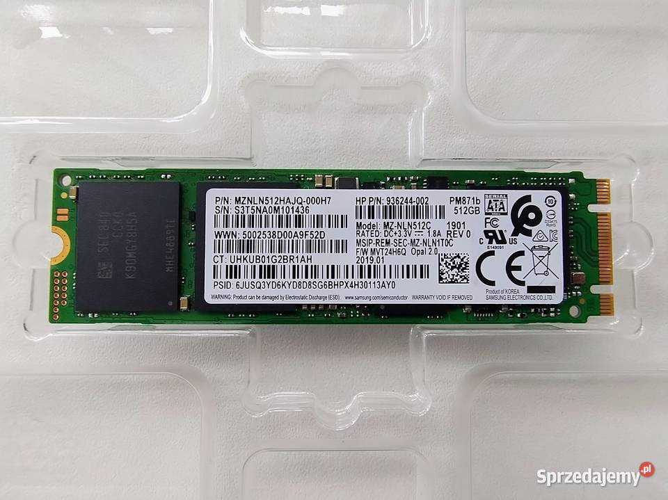 Dysk SSD m2 NVMe wewnętrzny Szczecin sprzedam