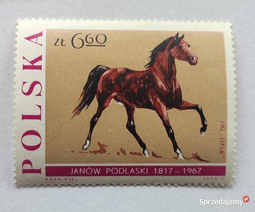 Znaczki pocztowe Polska 1967 JEŹDZIECTWO fi Pruszków