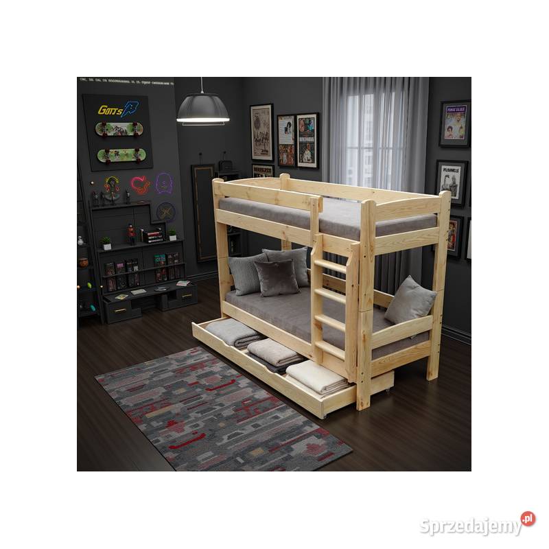 Łóżko TYTAN piętrowe mega mocne na każdy wymiar Prudnik